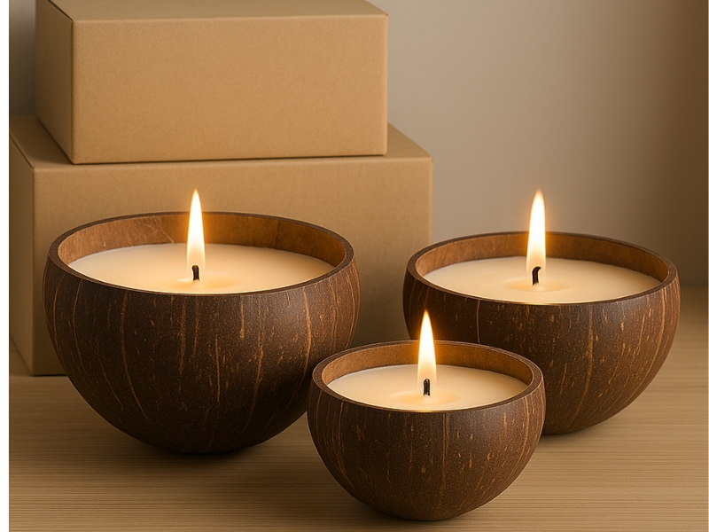 Vietnam Coconut Shell Candle Export Insight — Eco-friendly Production & Factory Visits in Hai Phong
