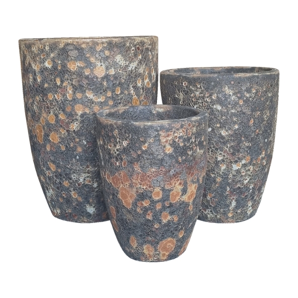 Atlantis Rust Planter Set of 3